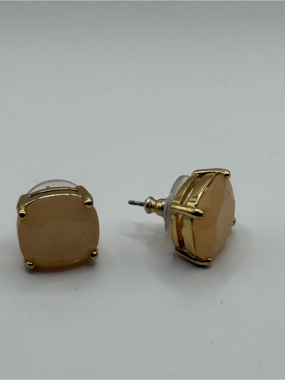 KATE SPADE New York Stud Square Earrings Light Pink NWT